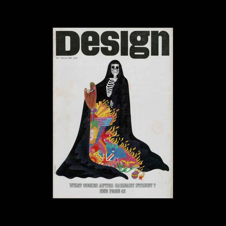 Design, Council of Industrial Design, 230, February 1968. Designed by Alan Aldridge