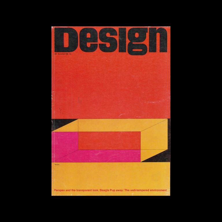 Design, Council of Industrial Design, 239, November 1968. Cover design by Stephen Dwoskin