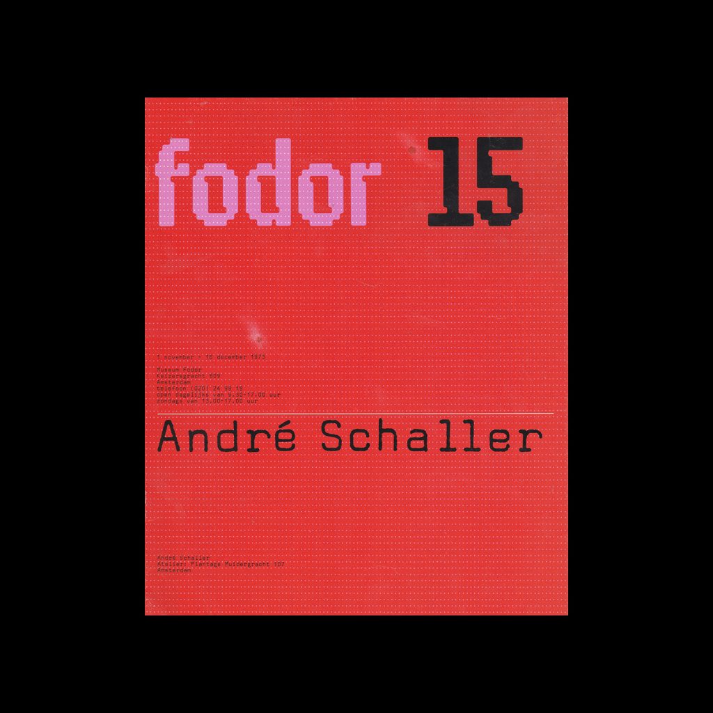 Fodor 15, 1973 – André Schaller