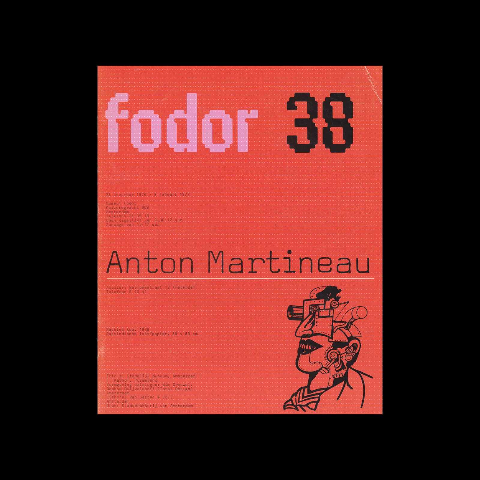 Fodor 38, 1977 - Anton Martineau. Designed by Wim Crouwel and Daphne Duijvelshoff (Total Design)