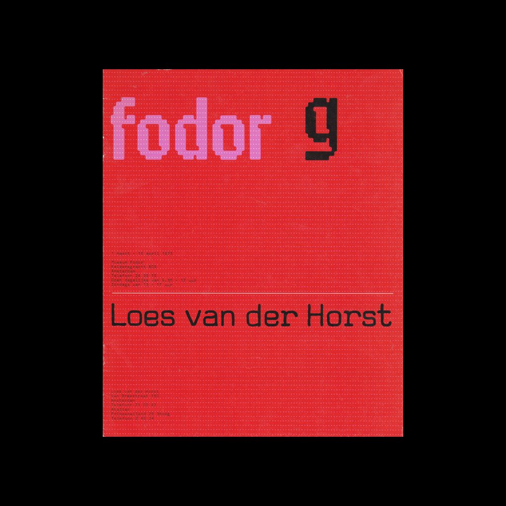 Fodor 9, 1973 – Loes van der Horst