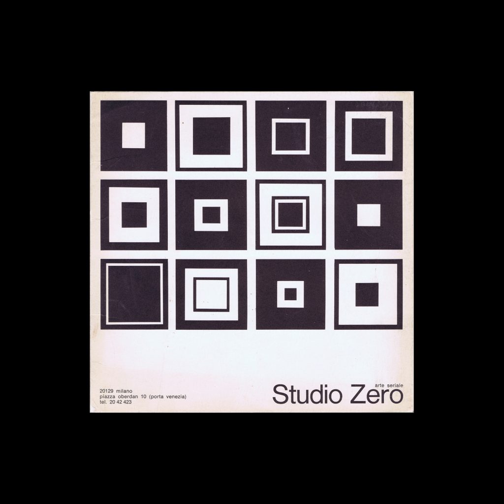 Arte seriale, Studio Zero, 1970