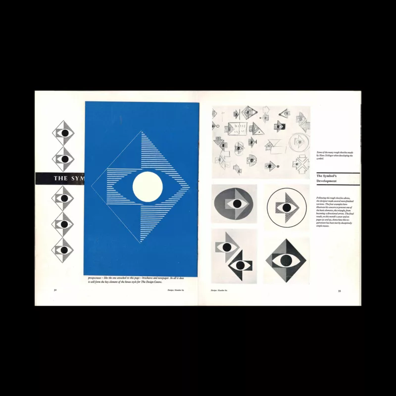 Design, Council of Industrial Design, 82, October 1955 - Symbol for Design Centre B