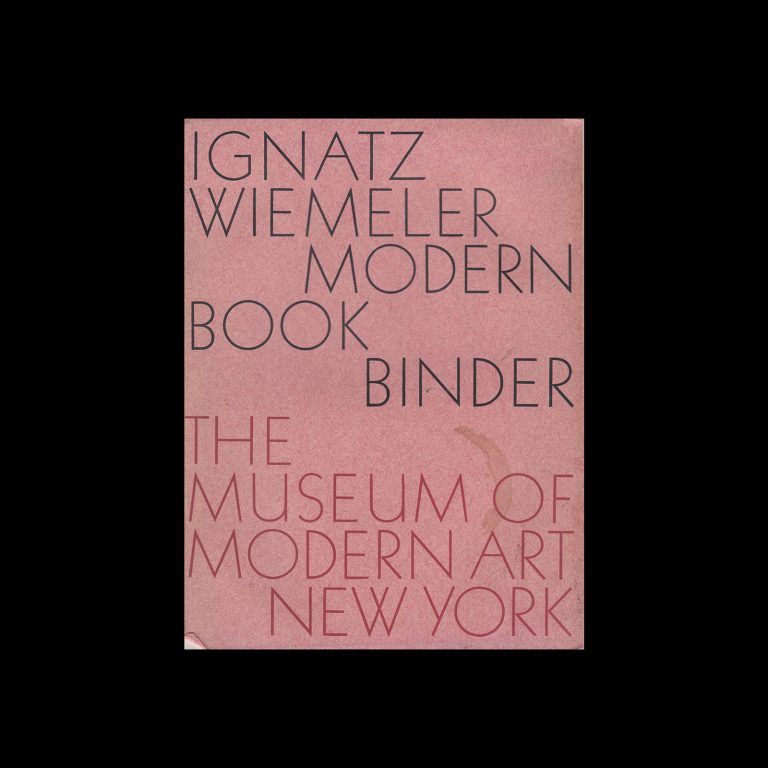 Ignatz Wiemeler Book Binder, Museum of Modern Art, 1935