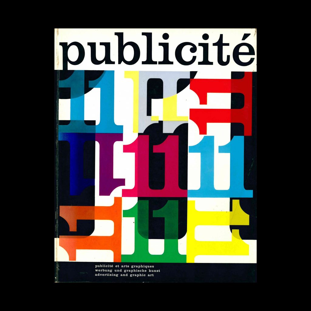 Publicité 11, Review of advertising and Graphic Art in Switzerland, 1961