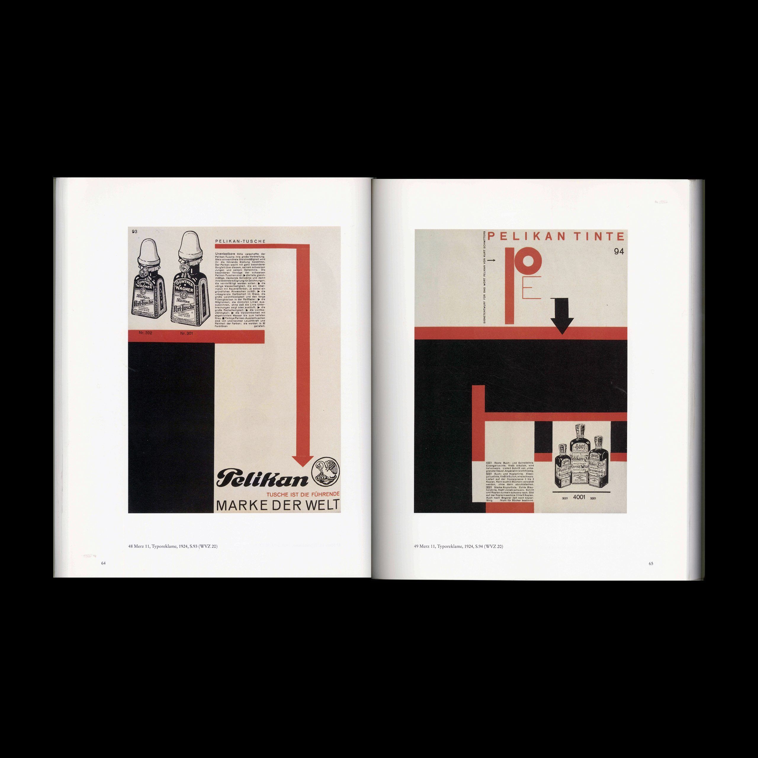 Kurt Schwitters, Typographie und Werbegestaltung, 1990