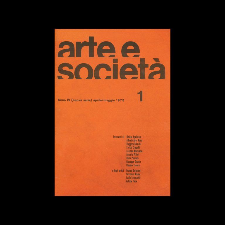 Arte e Società, 1, 1975