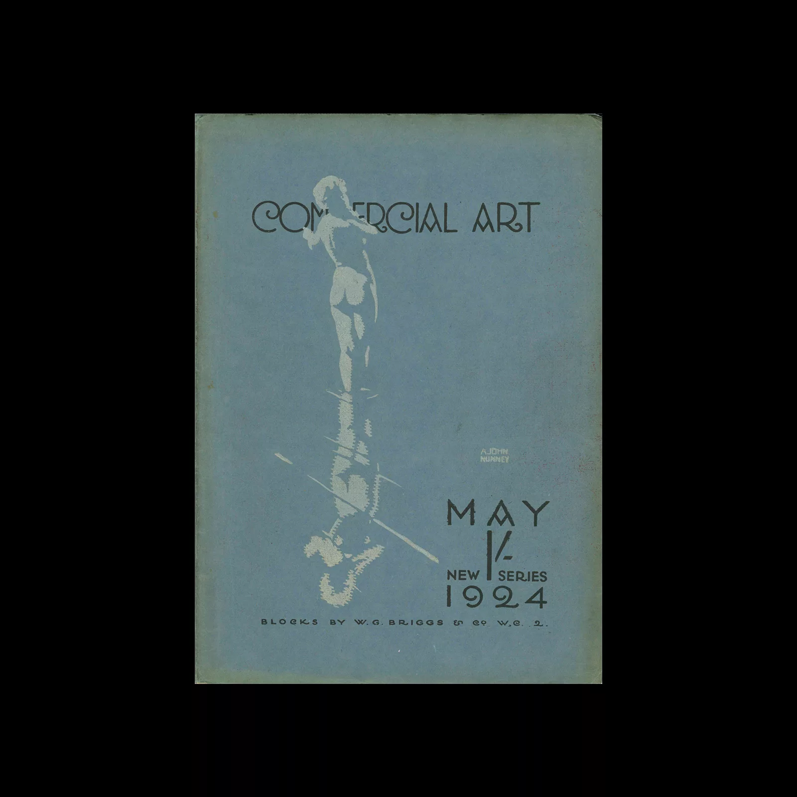 Commercial Art Vol 2, No 1, May 1924. Cover illustration by Alfred John Nunney
