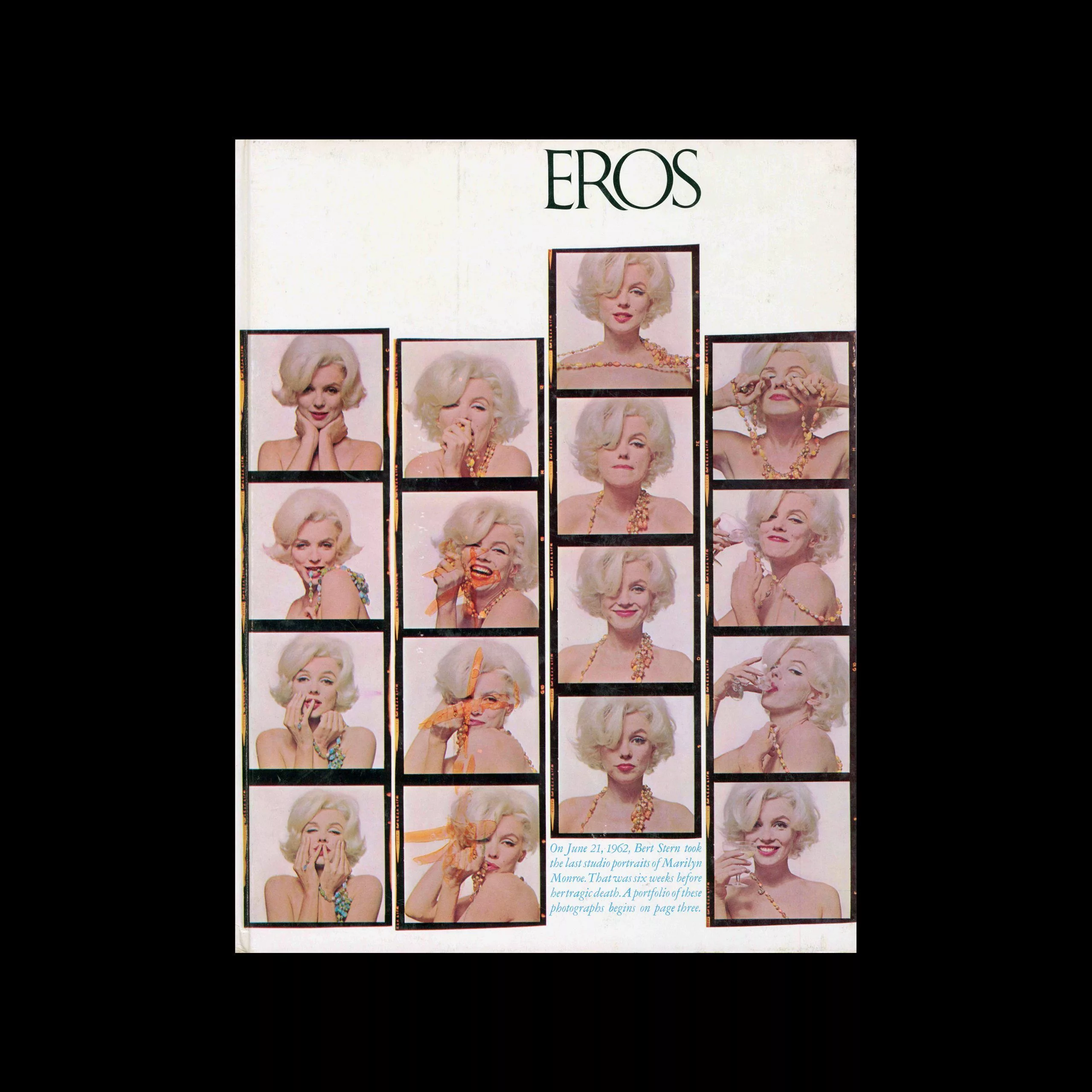 Eros, Autumn 1962, Volume One, Number Three. Designed by Herb Lubalin