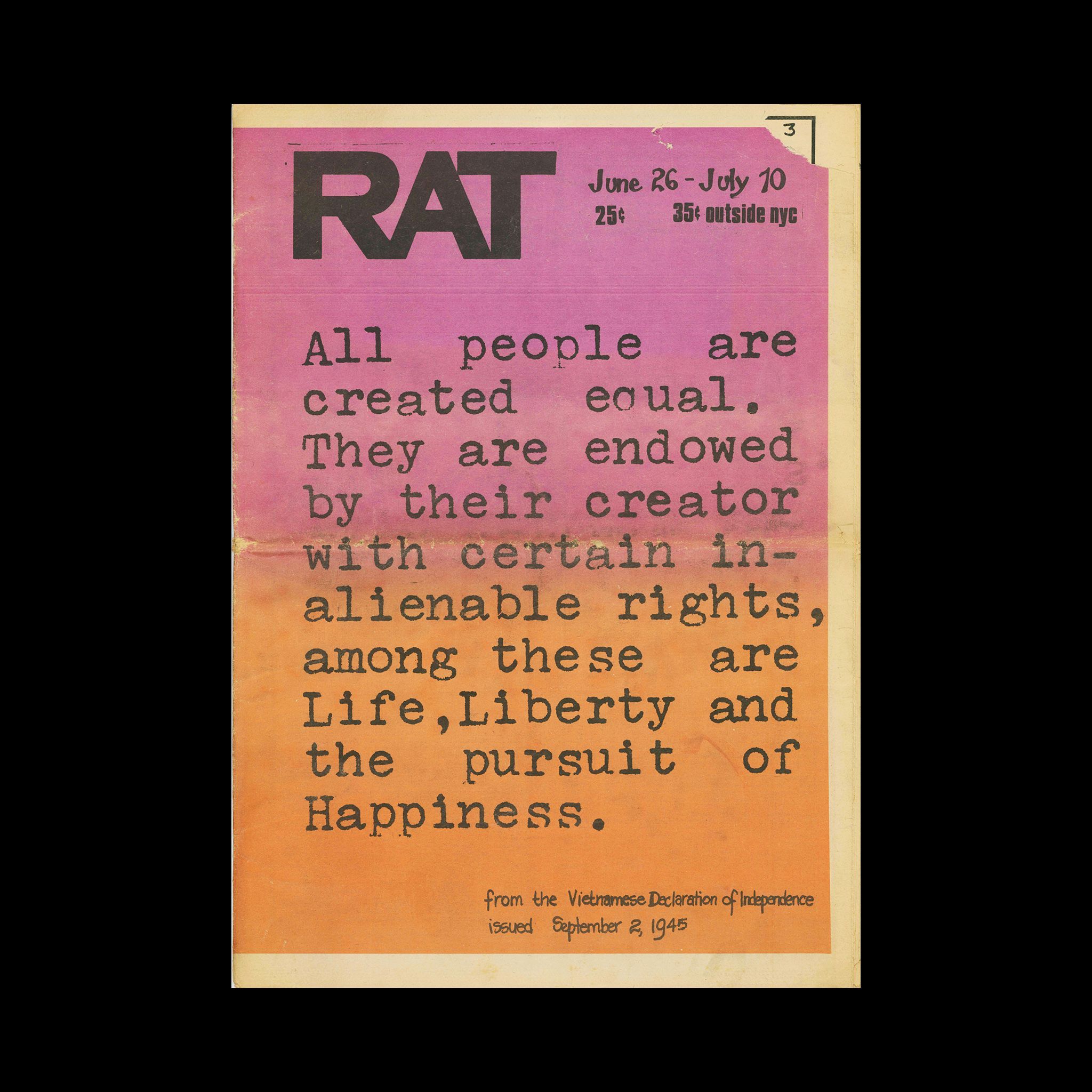 RAT, June 26 - July 10, 1970