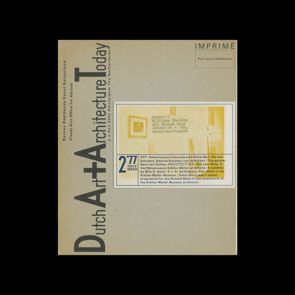 Dutch Art + Architecture Today 02, 1977