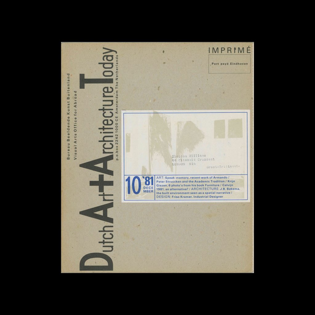 Dutch Art + Architecture Today 10, 1981