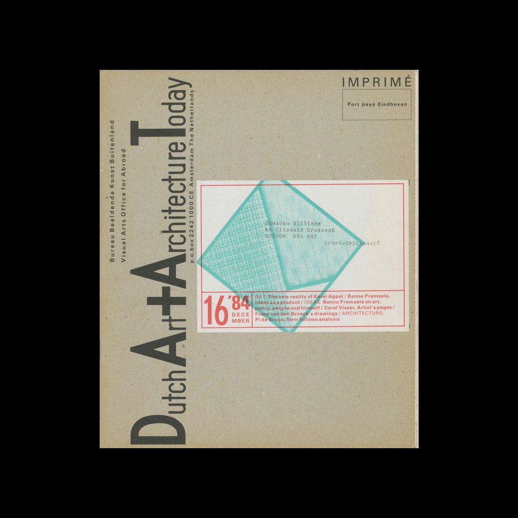 Dutch Art + Architecture Today 16, 1984