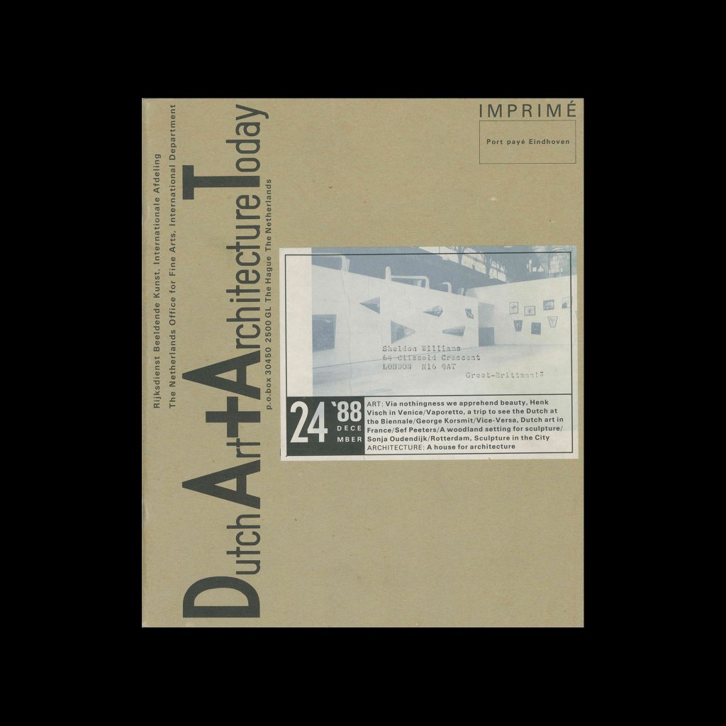 Dutch Art + Architecture Today 24, 1988