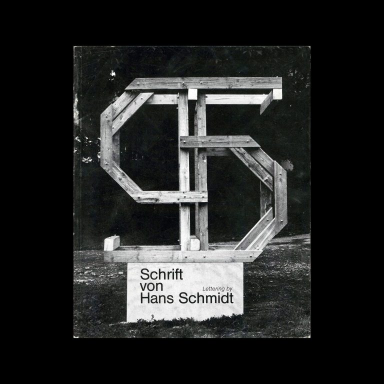 Schrift von Hans Schmidt / Lettering by Hans Schmidt, 1988