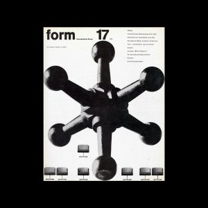 Form, Internationale Revue 17, 1962. Designed by Karl Oskar Blase