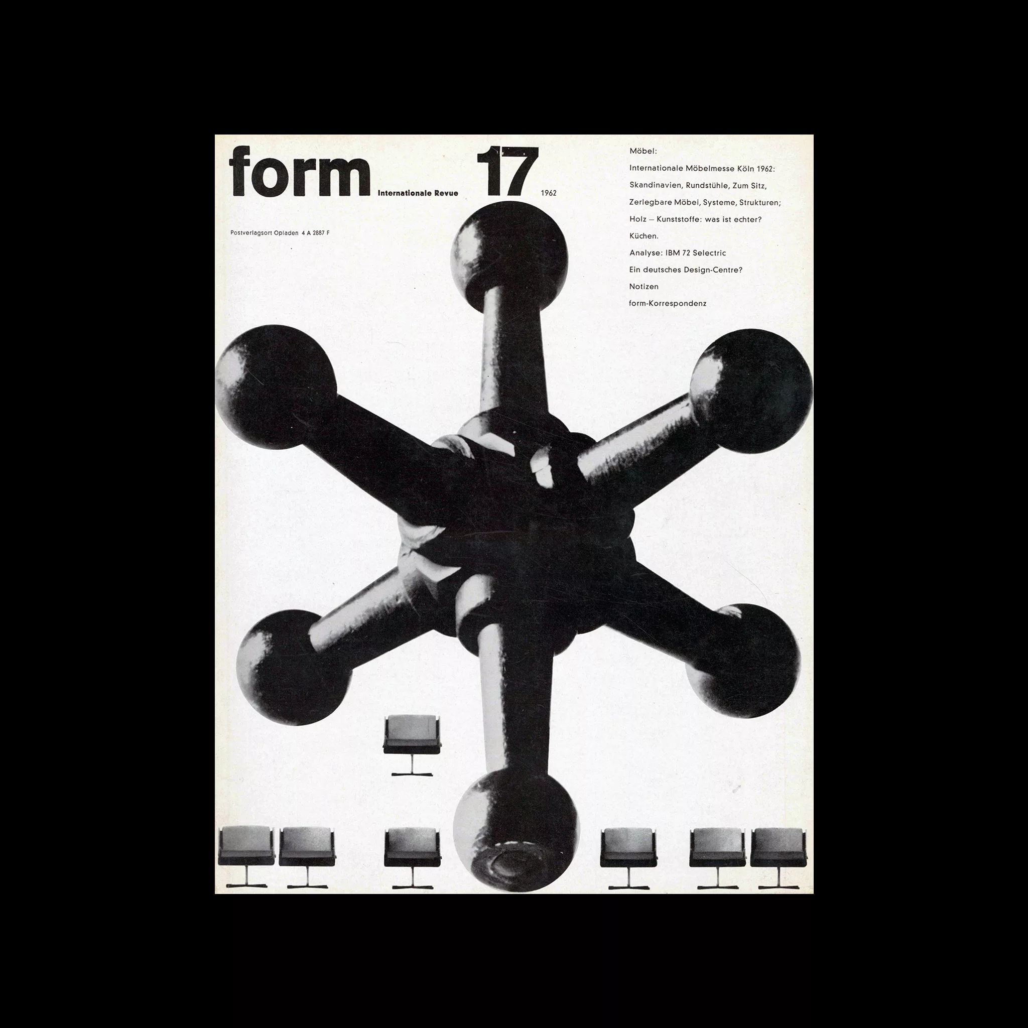 Form, Internationale Revue 17, 1962. Designed by Karl Oskar Blase 