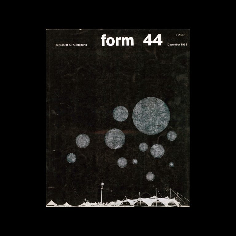 Form, Internationale Revue 44, December 1968. Designed by Karl Heinz Krug