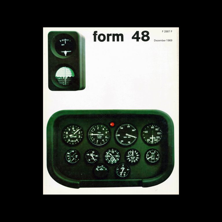 Form, Internationale Revue 48, December 1969. Designed by Karl Heinz Krug