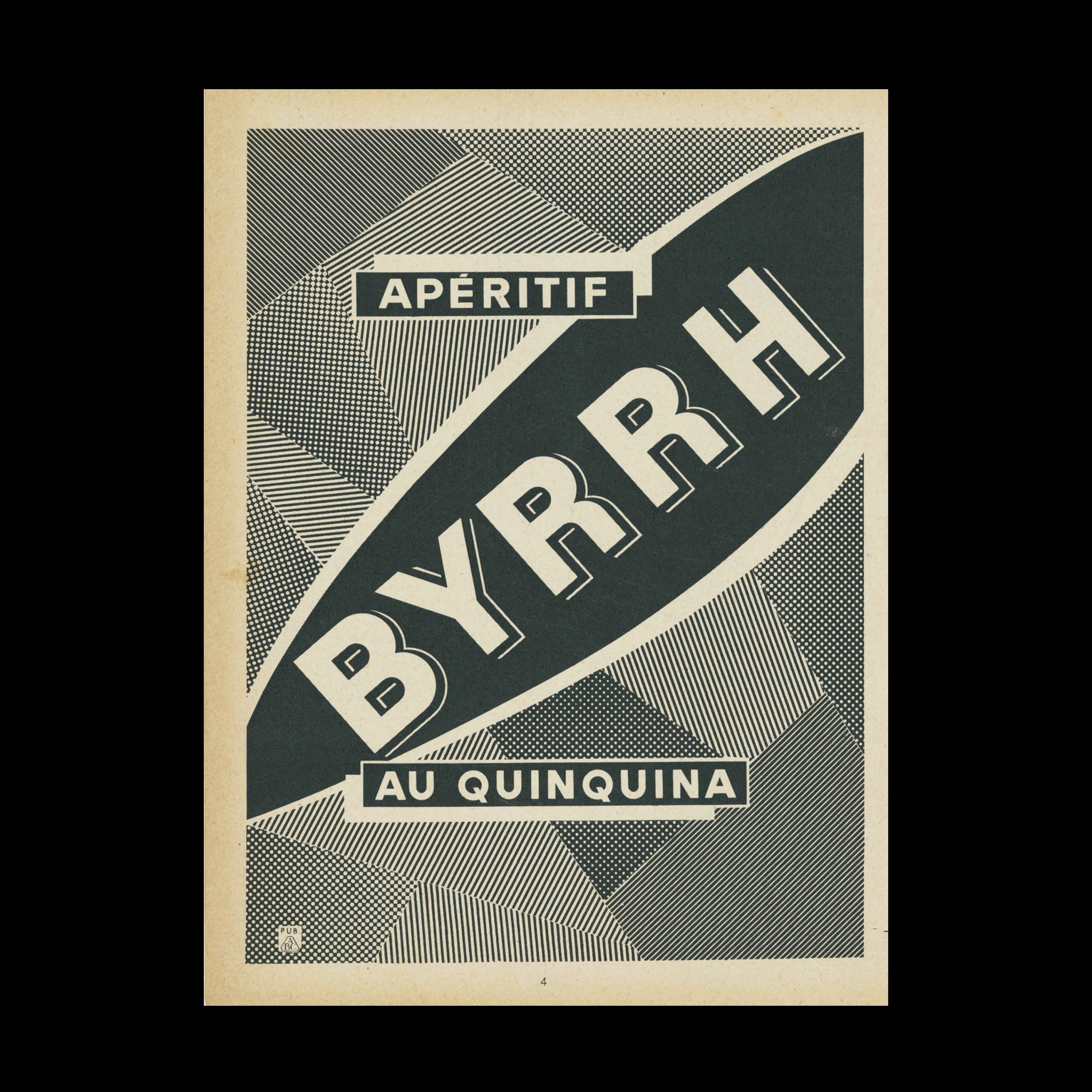 BYRRH, Press Advertisement, 1955