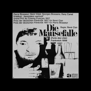 Die Mausefalle, Atlas Films Poster, 1960s. Designed by Karl Oskar Blase