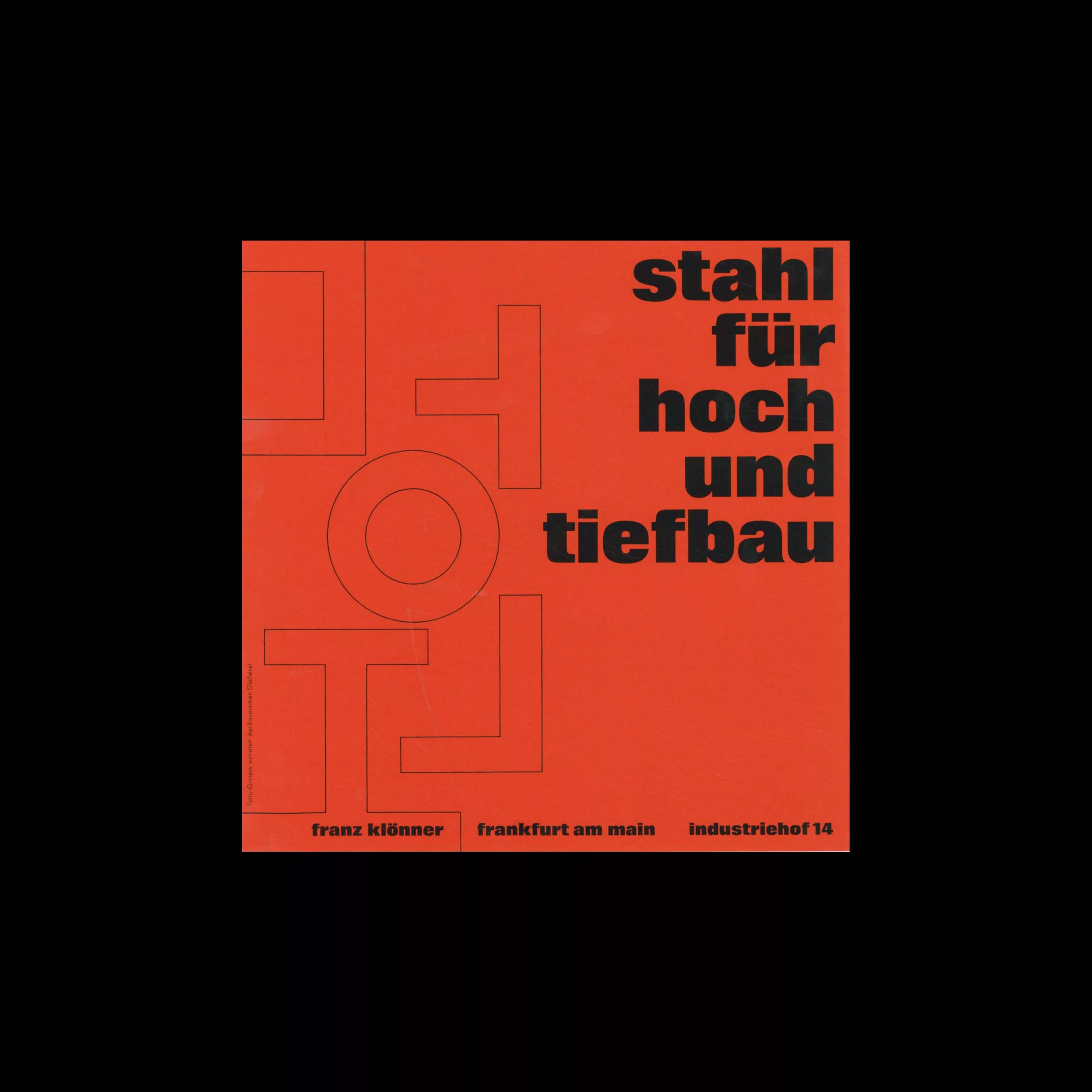 Folio Extrafett, Bauersche Giesserei, Frankfurt am Main, Type Specimen with Samples 5 Folio Extrafett, Bauersche Giesserei, Frankfurt am Main, Type Sample