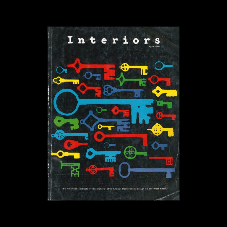Interiors, April 1960. Cover design by Arnold Saks