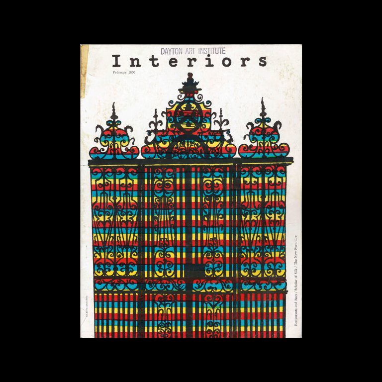 Interiors, February 1960. Cover design by Lou Klein and Arnold Saks