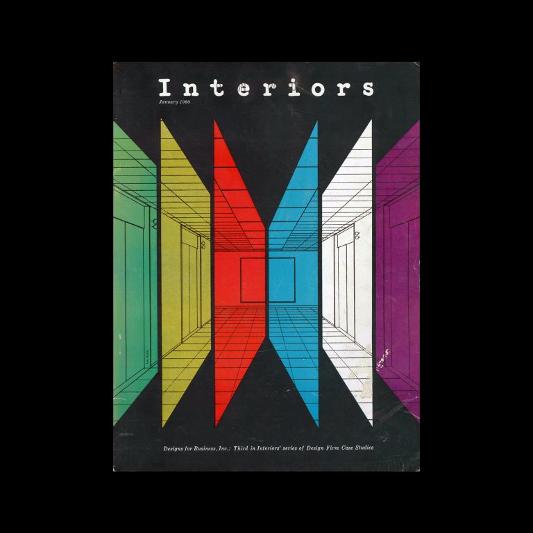 Interiors, January 1960. Cover design by Lou Klein