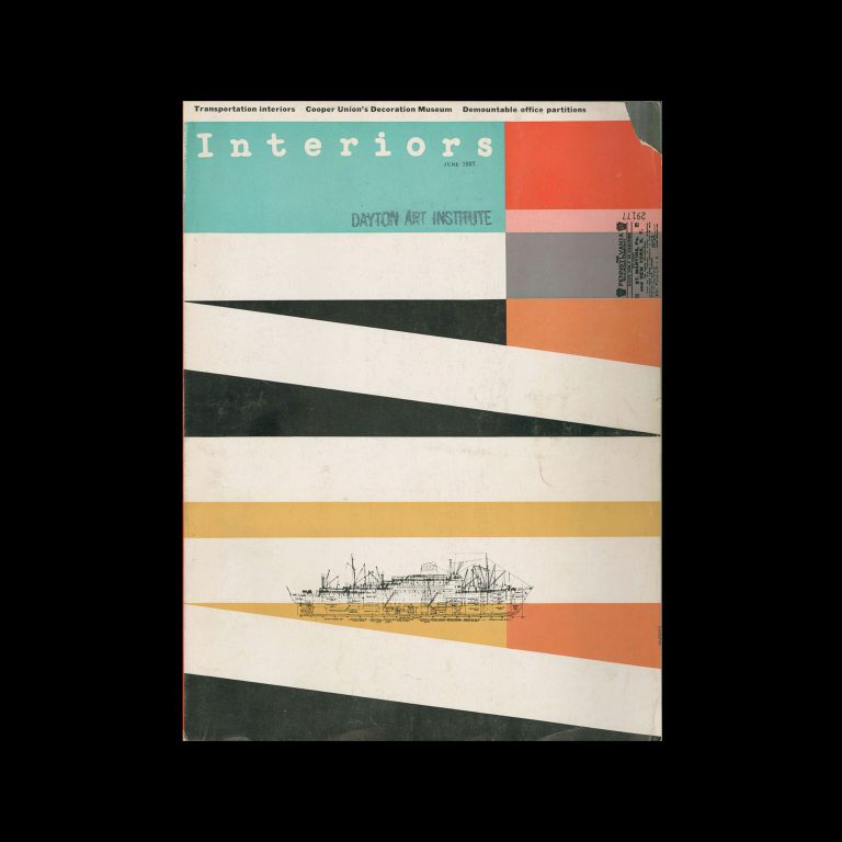 Interiors, June 1957. Cover design by Aldo Giurgola