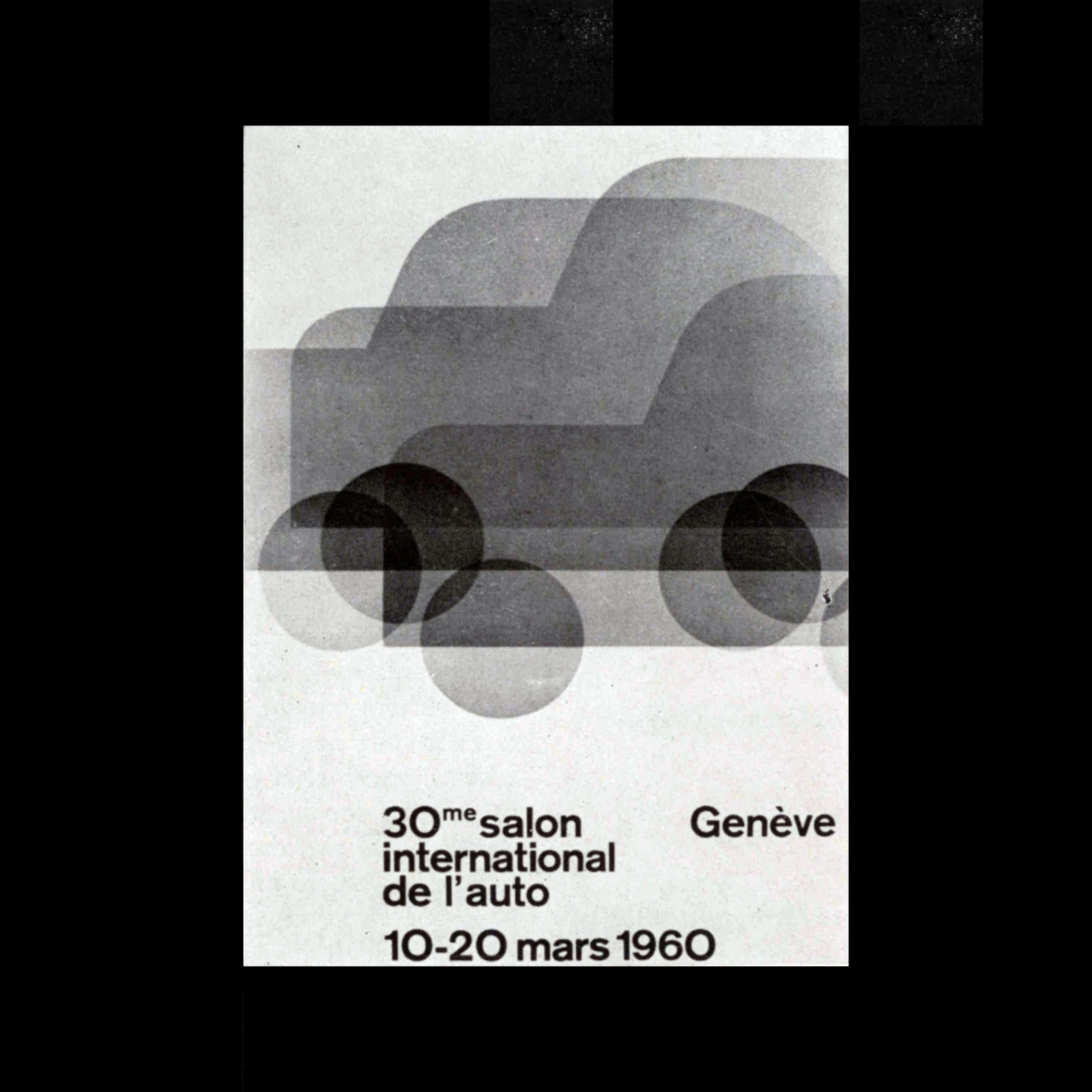 Poster for the 30th International Automobile Salon in Geneva designed by Georges Calame