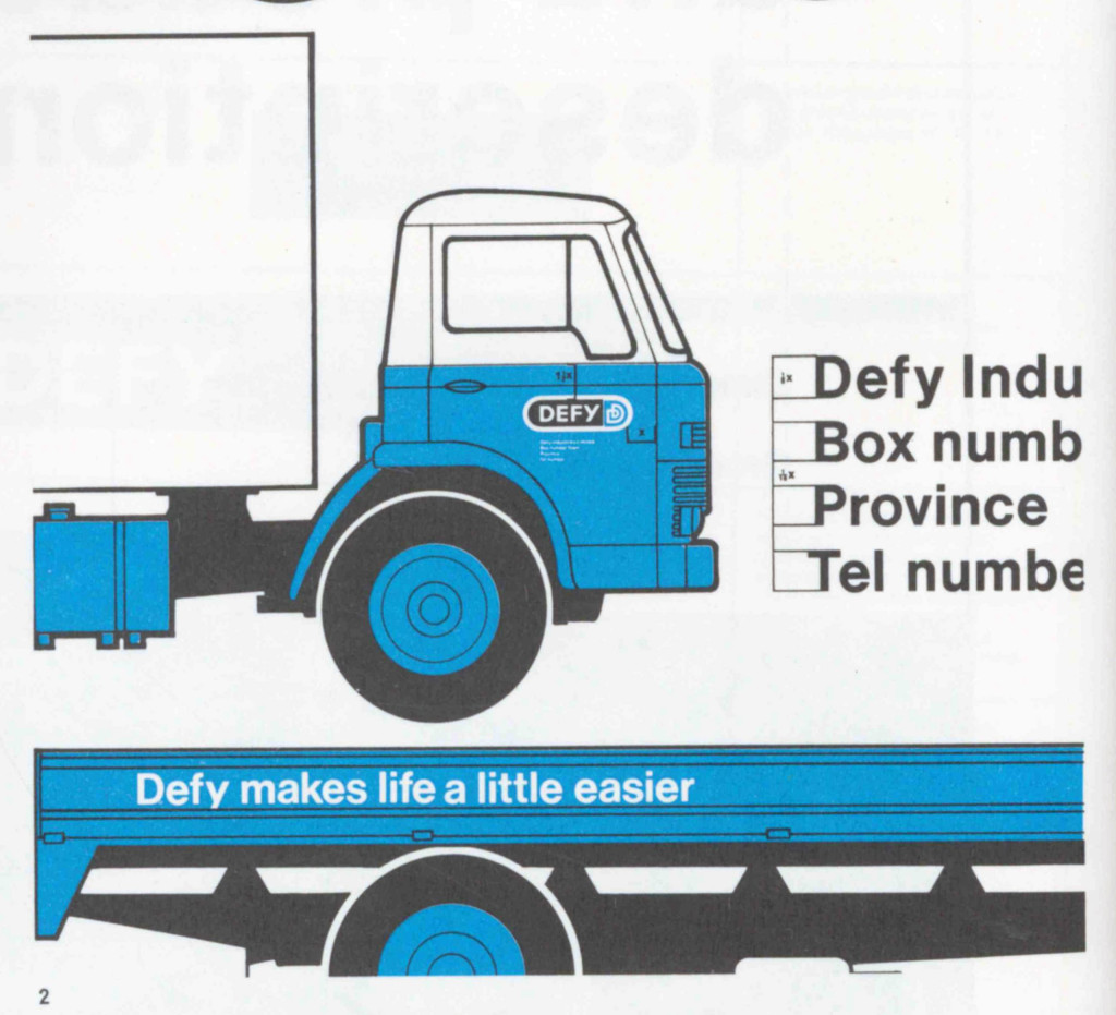 Unimark International and the visual identity of South-African manufacturer, DEFY.