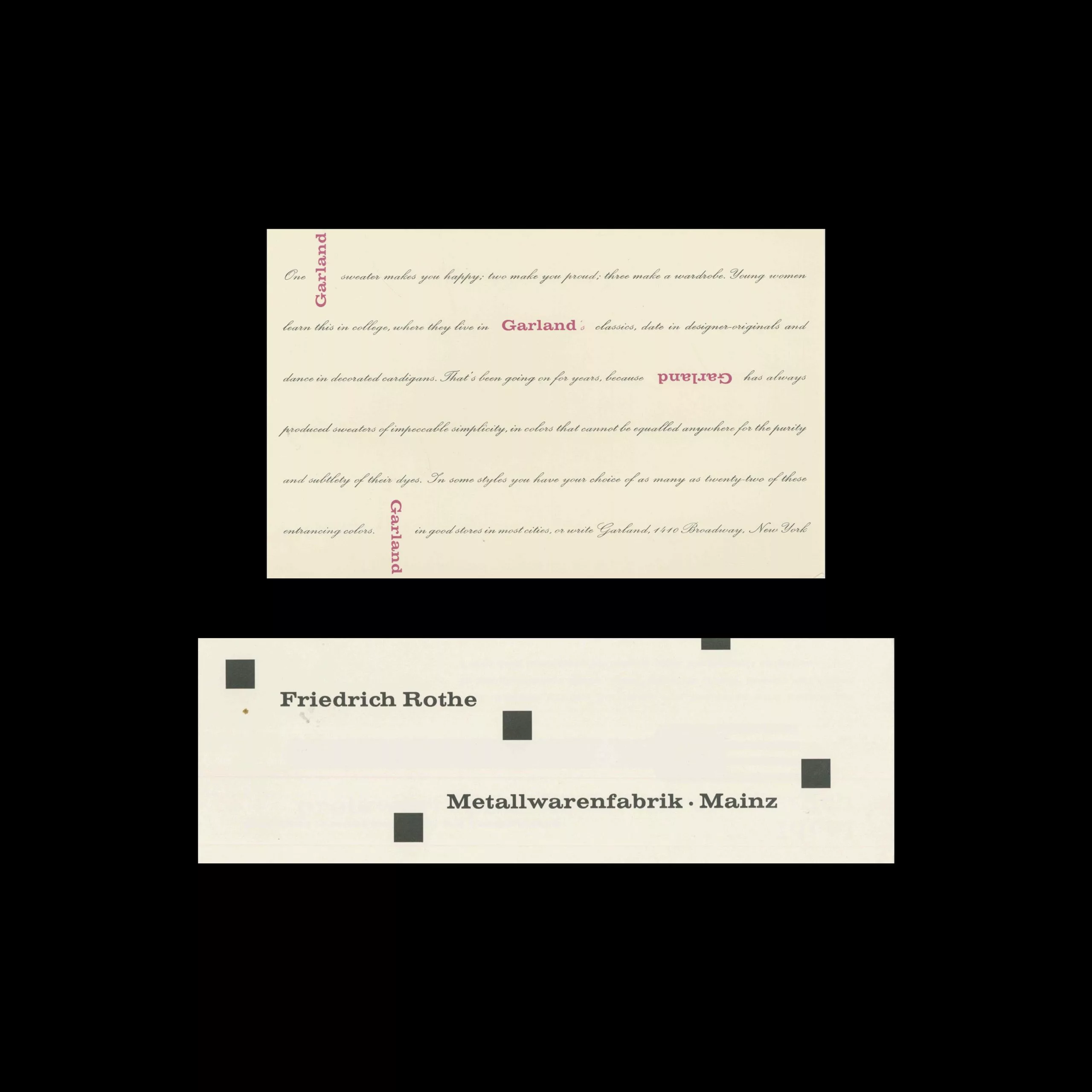 Volta, Bauersche Giesserei, Frankfurt am Main, Type Specimen Sample
