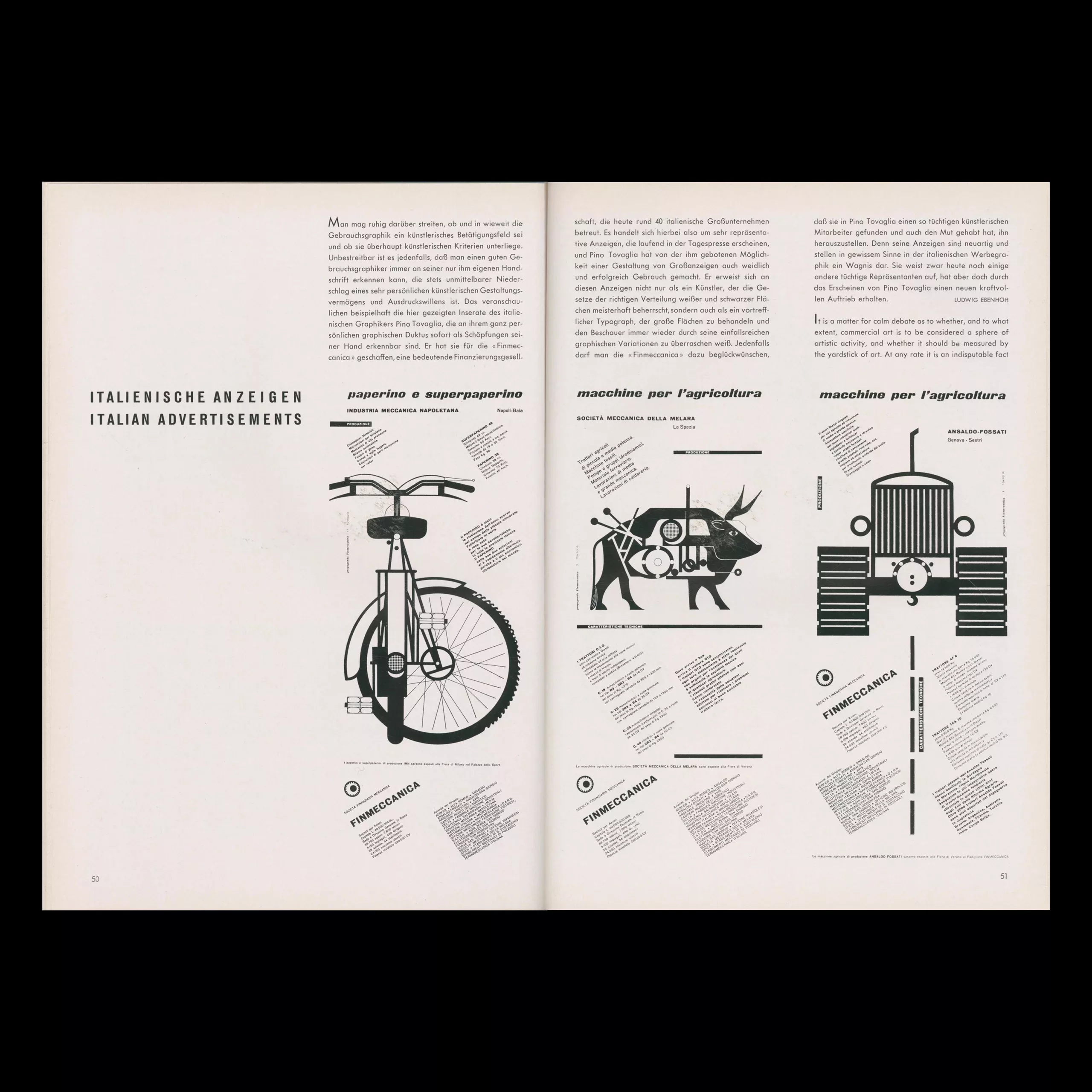 Gebrauchsgraphik, 10, 1955 - Pino Tovaglia Feature