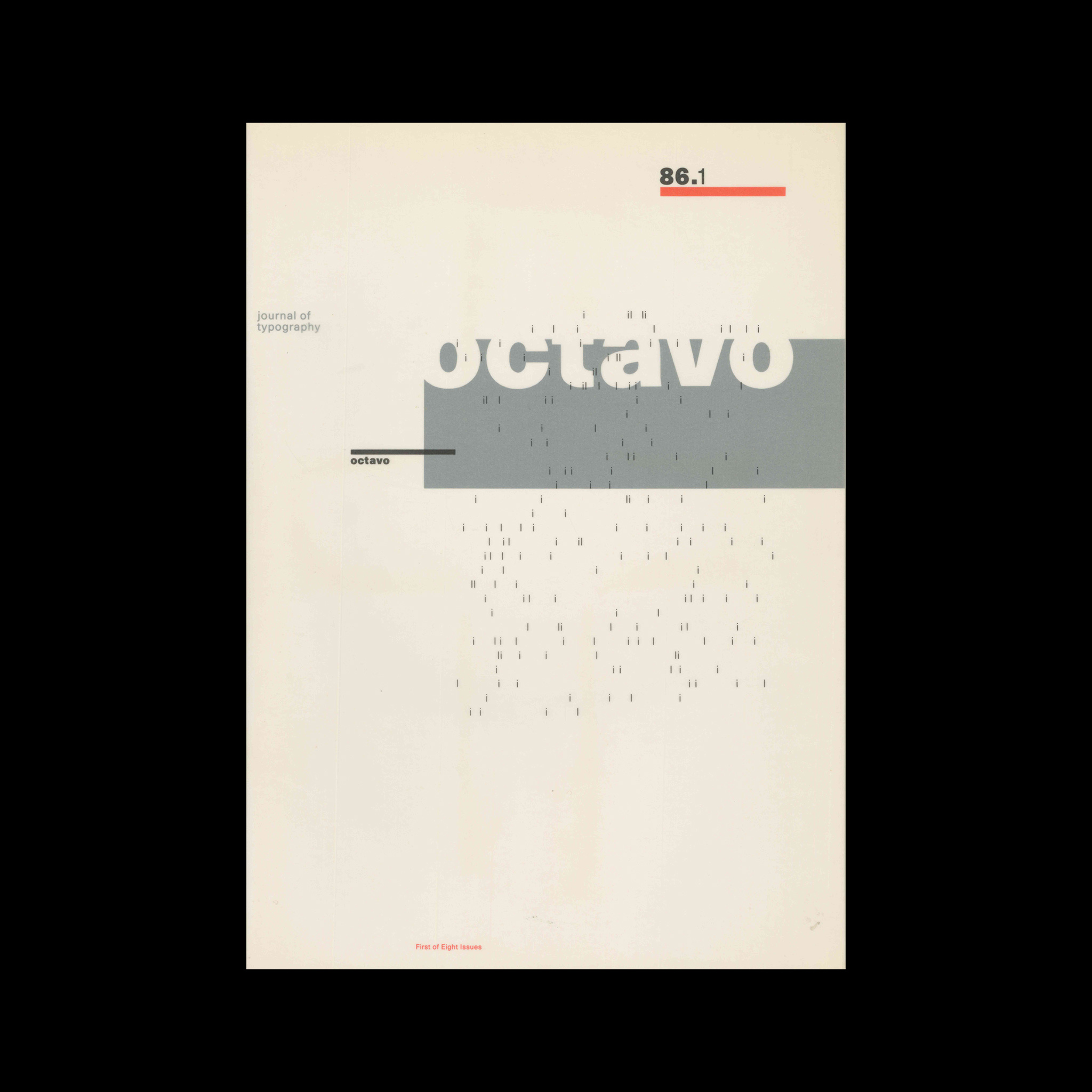 Octavo Issue 88.1, 1986. Designed and edited by 8VO