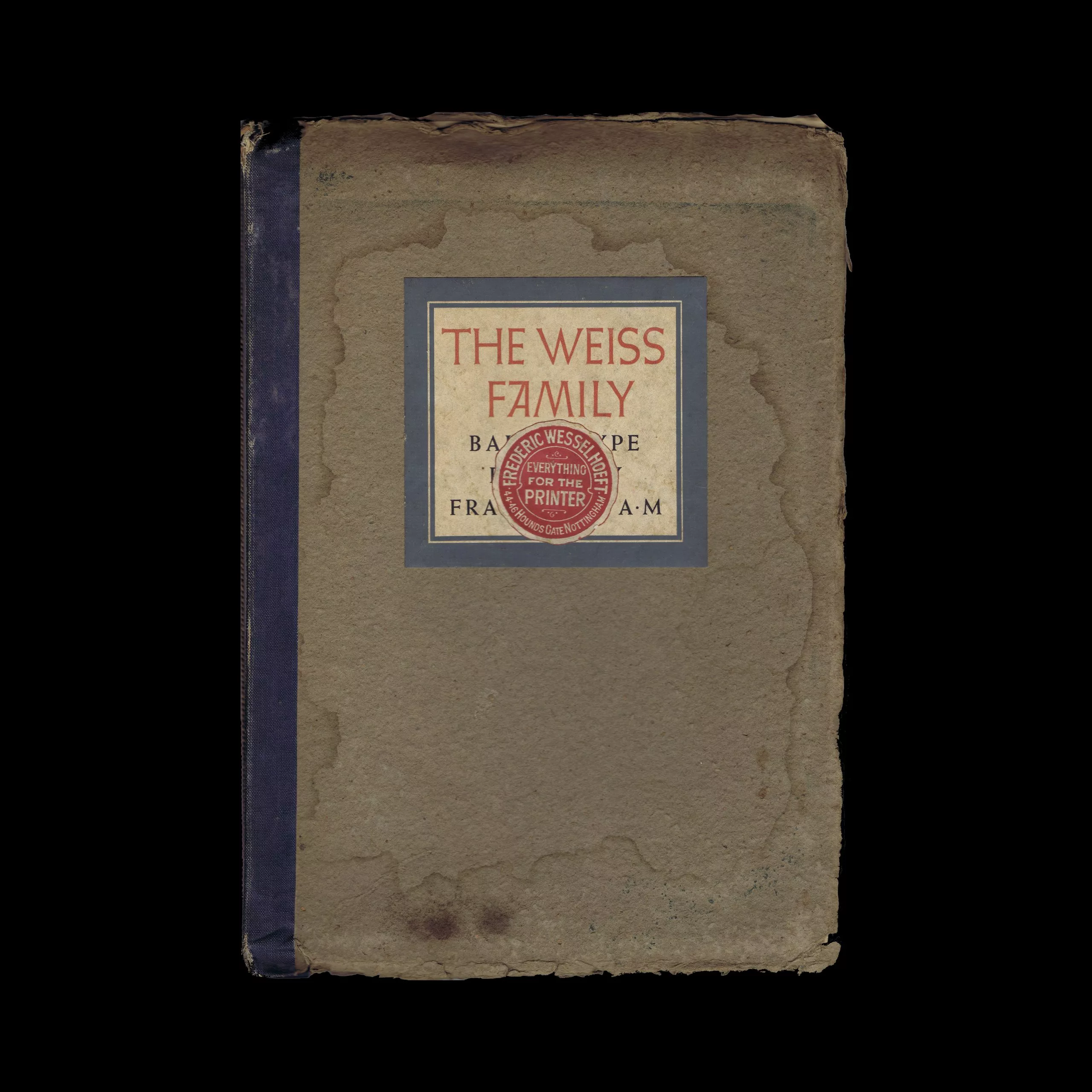 The Weiss Family, Bauer Type Foundry, 1931