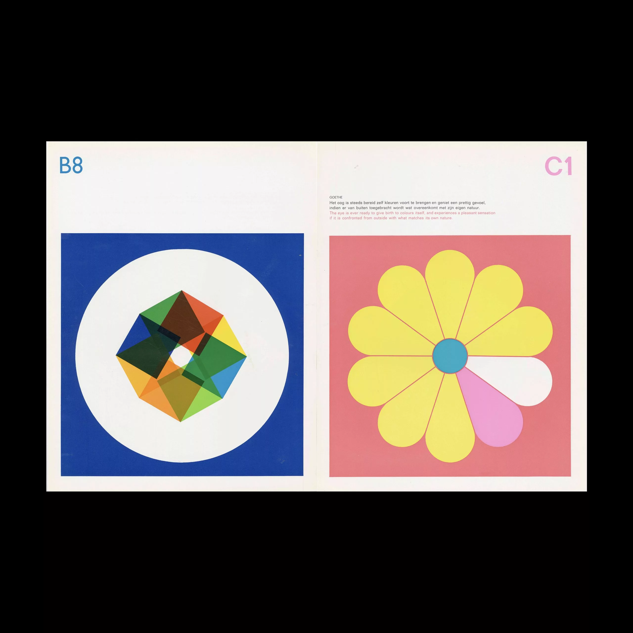Kerstnummer Drukkersweekblad en Autolijn Kleur en Motief, Colour and Pattern, 1967. Designed by Dick Elffers