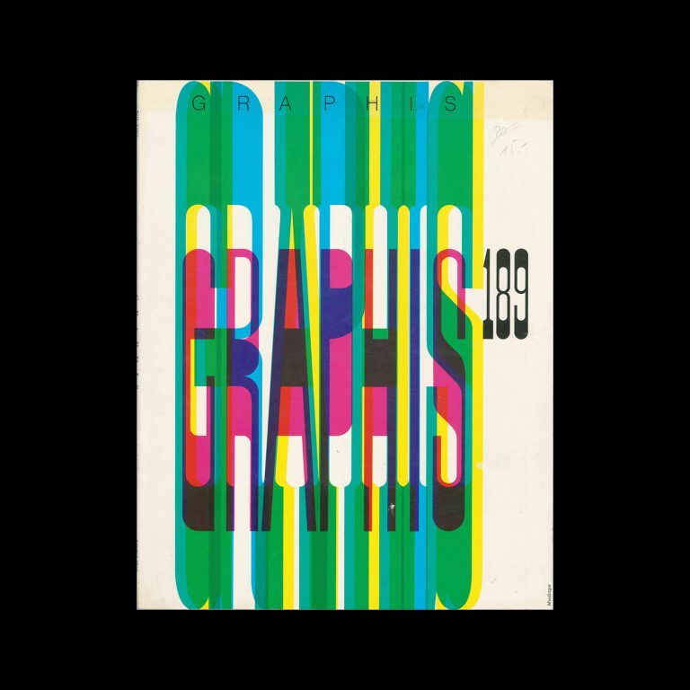 Graphis 189, 1977. Cover design by Gerard Miedinger