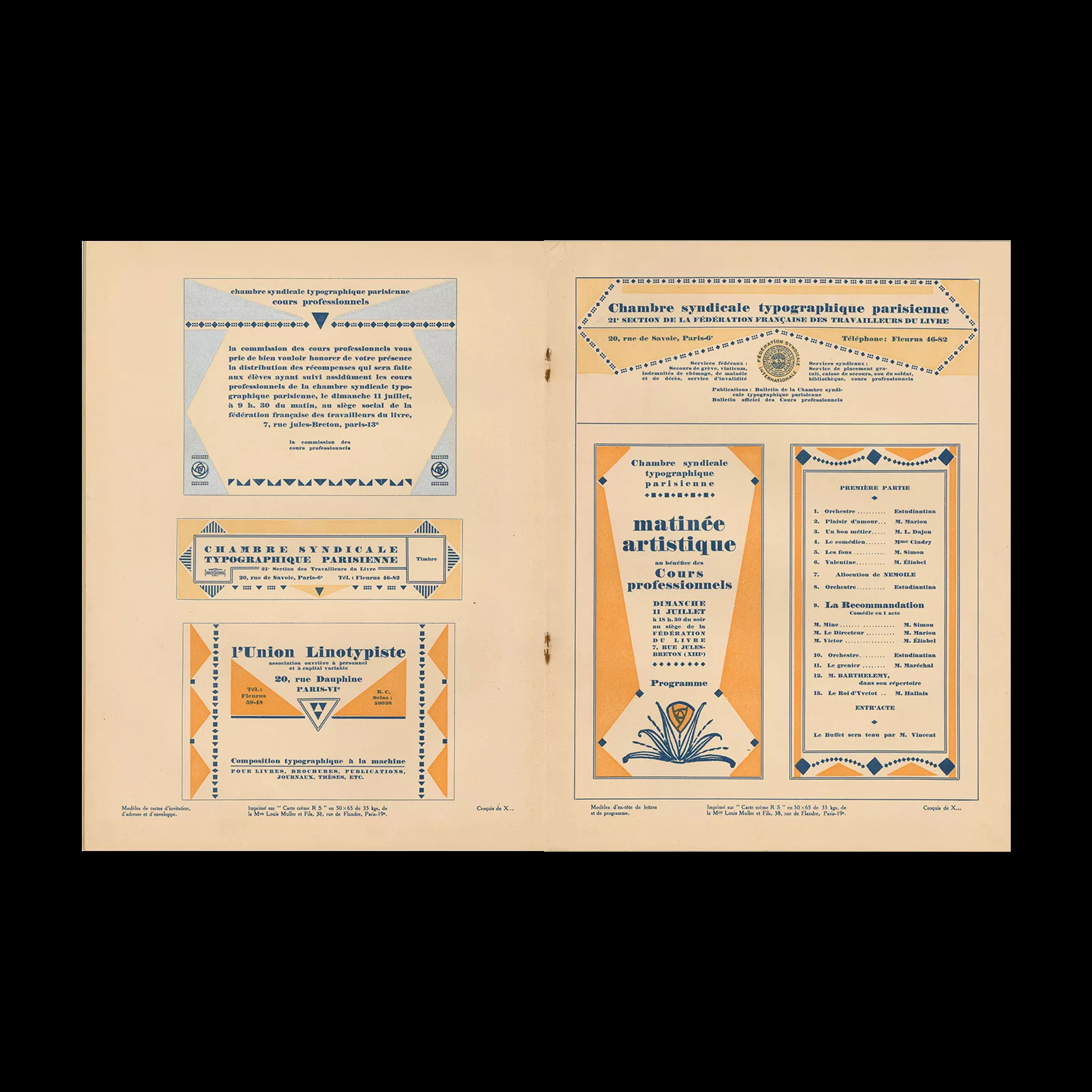 Bulletin officiel des Cours professionnels,Typographic Parisienne, 61, Octobre 1926