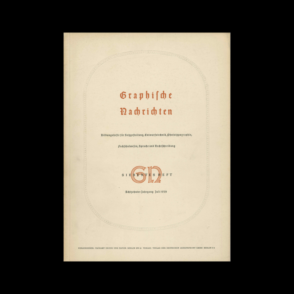 Graphische Nachrichten, Vol 18, July 1939