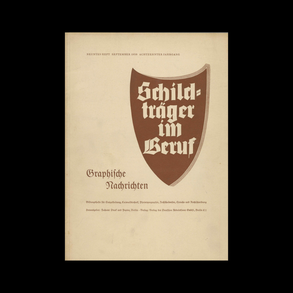 Graphische Nachrichten, Vol 18, September 1939