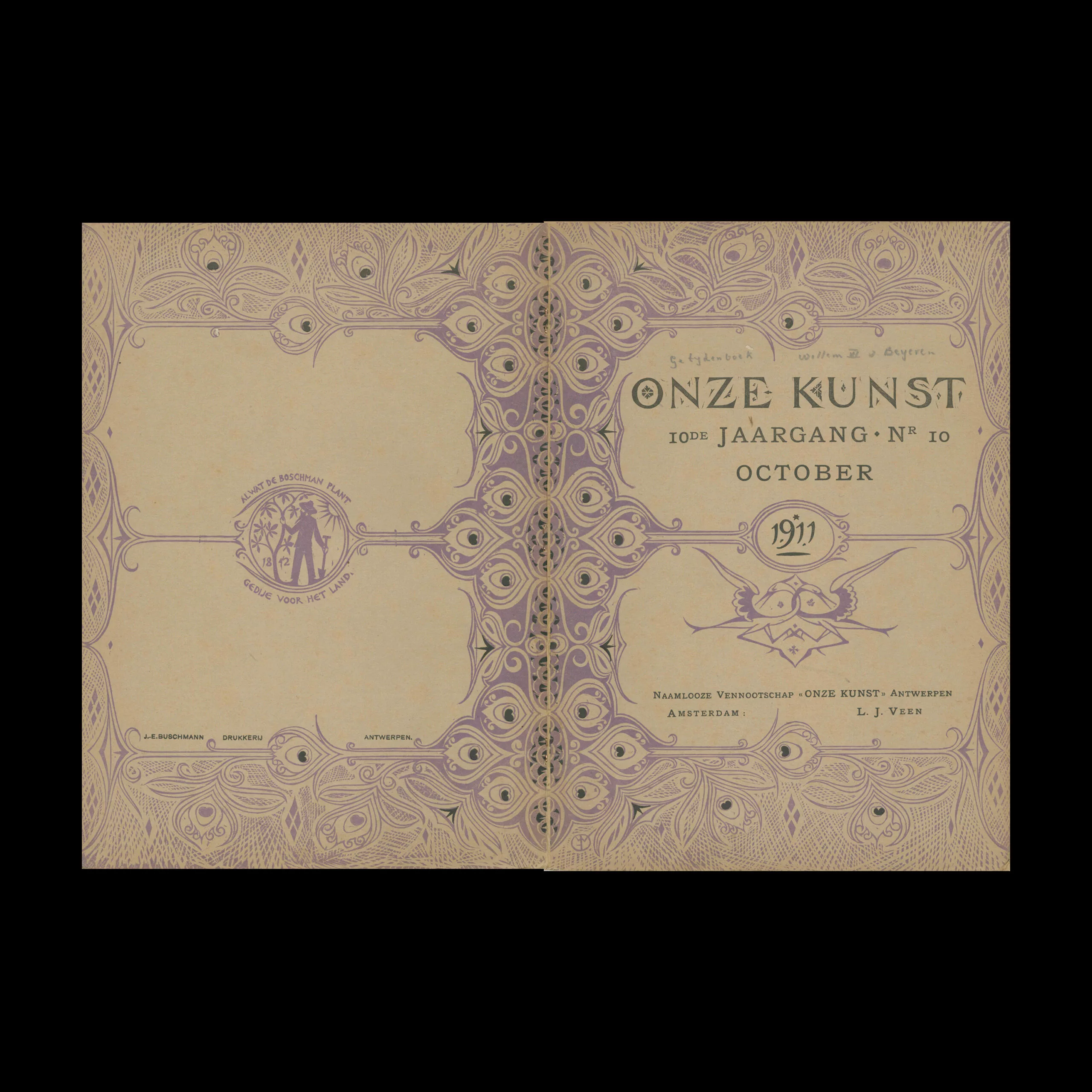 Onze Kunst, Vol 10, October, 1911 Wraparound