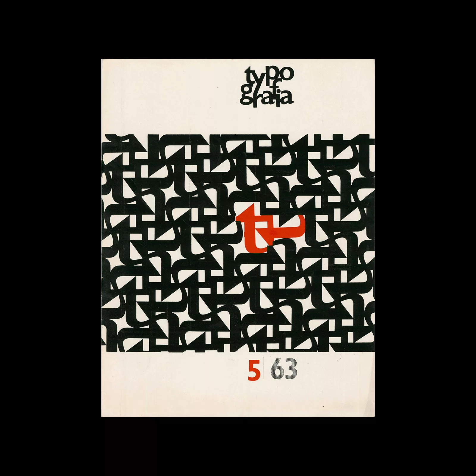 Typografia, ročník 66, 05, 1963. Cover design by Antonín Ernest