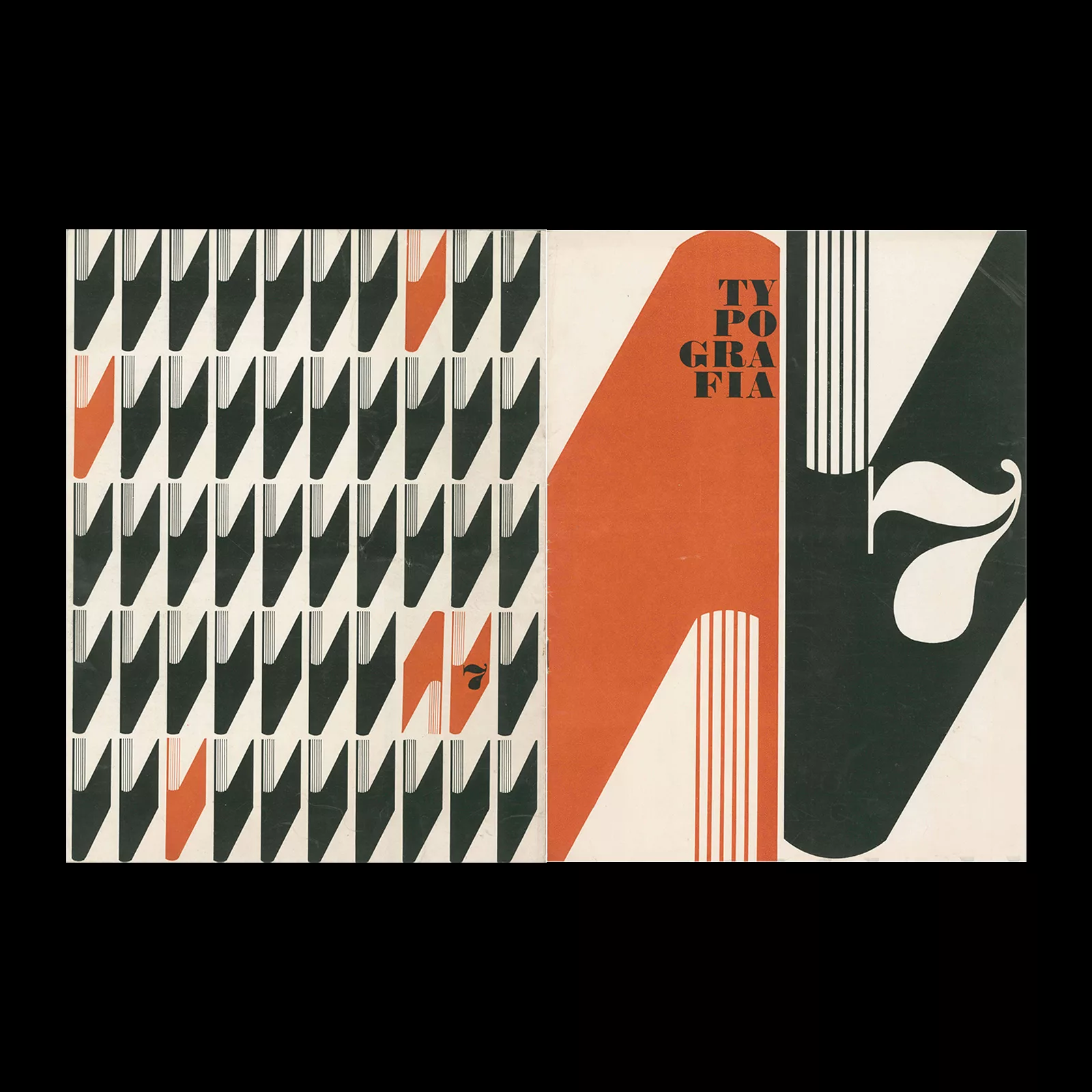 Typografia, ročník 66, 07, 1963. Cover design by Vladislav Najbrt. 