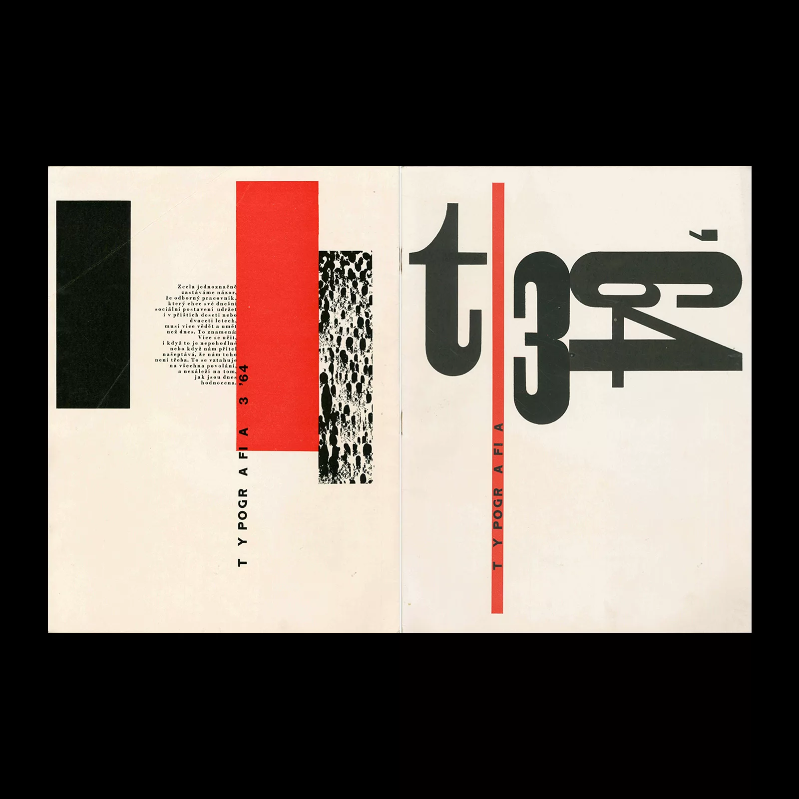 Typografia, ročník 67, 03, 1964. Cover design by Oldřich Hlavsa