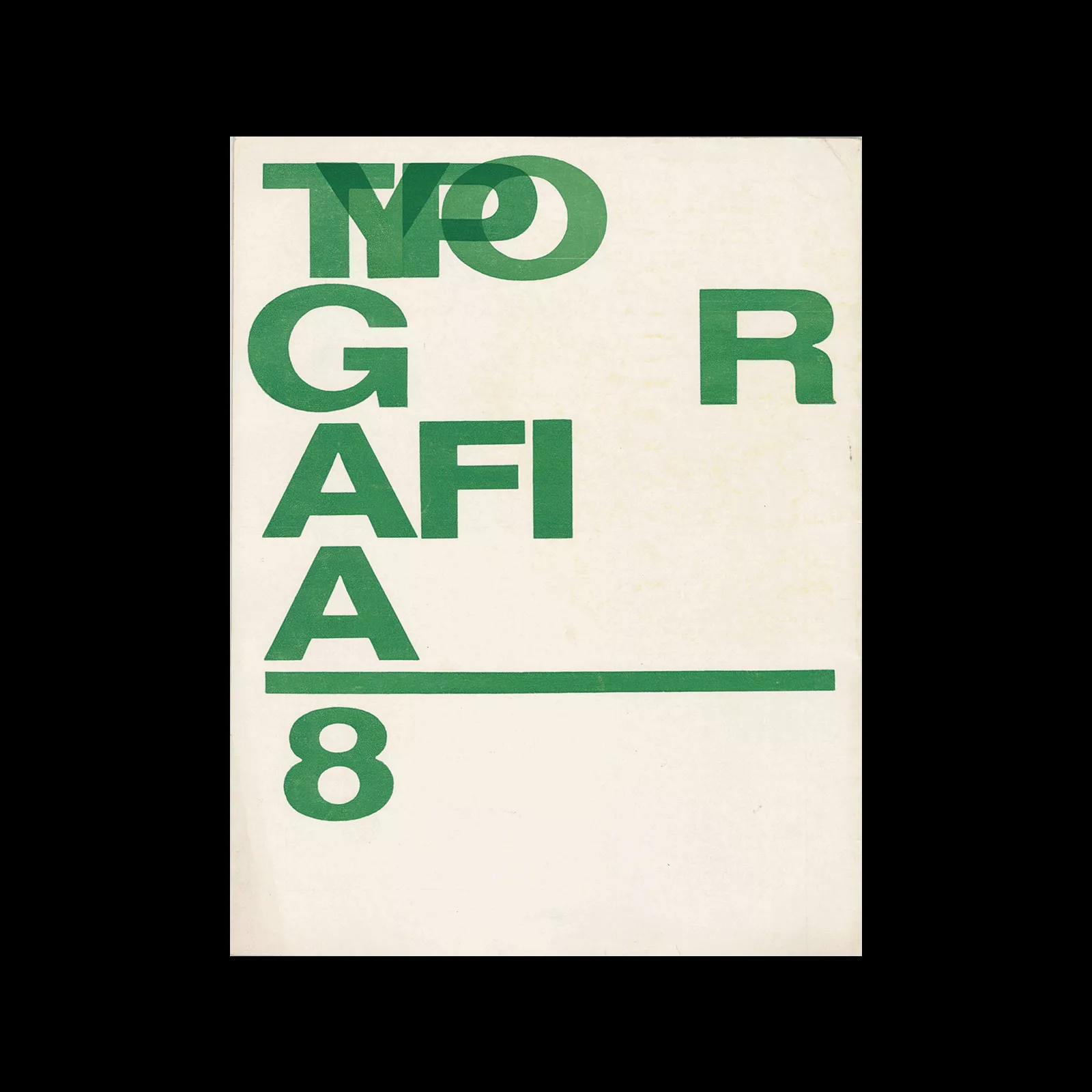 Typografia, ročník 67, 08, 1964. Cover design by Oldřich Hlavsa