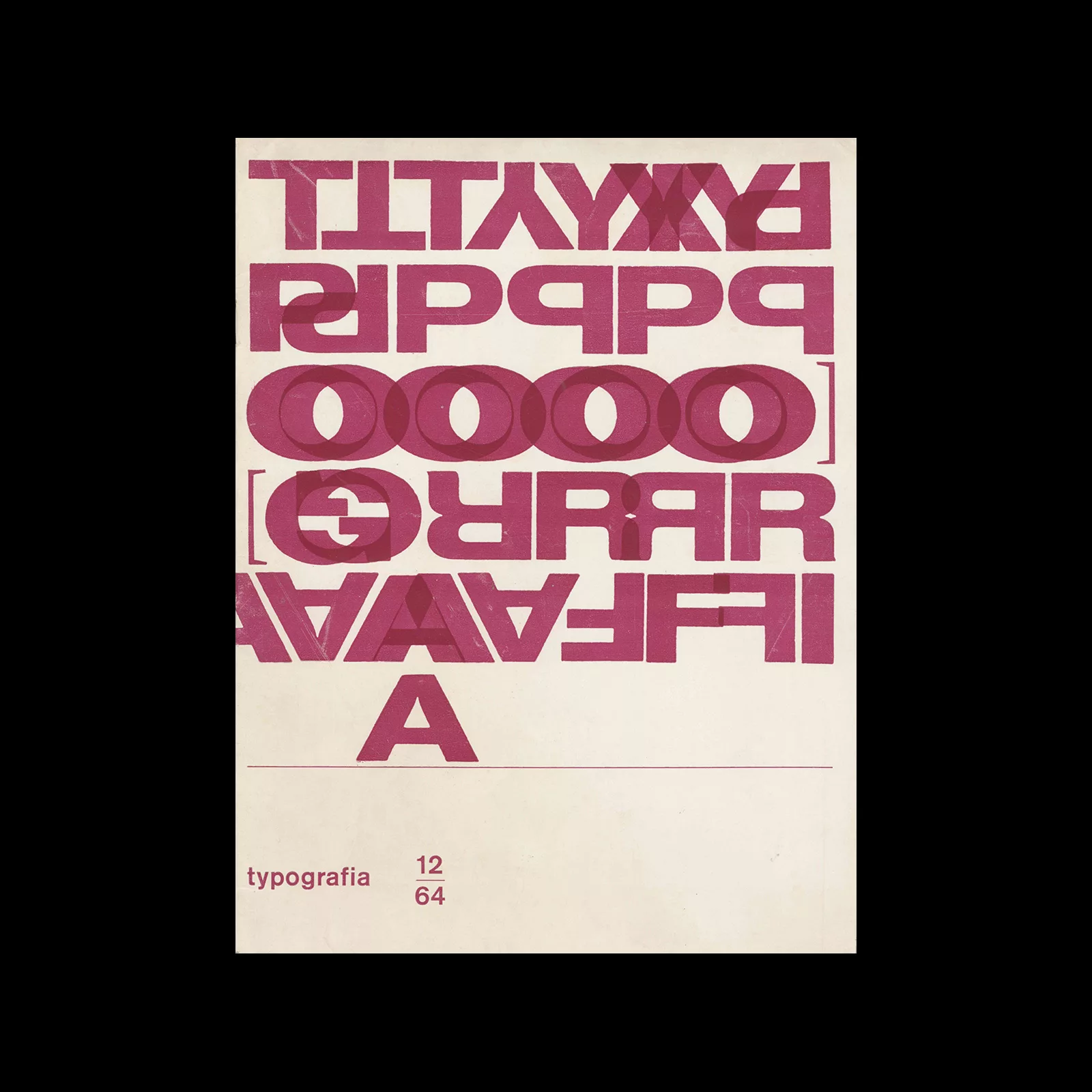 Typografia, ročník 67, 12, 1964. Cover design by Oldřich Hlavsa