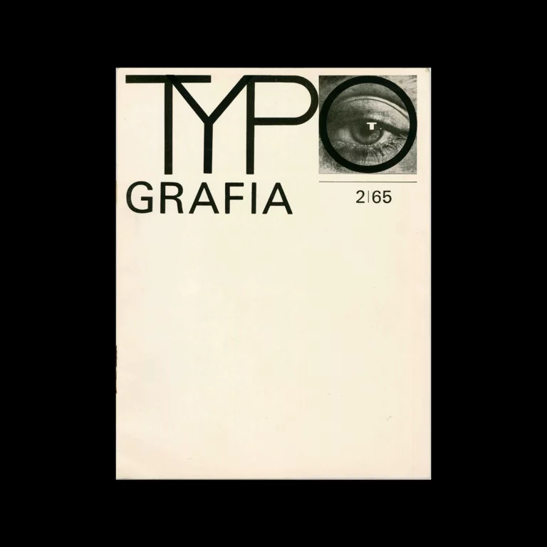 Typografia, ročník 68, 02, 1965 Cover design by Vladimír Janský.