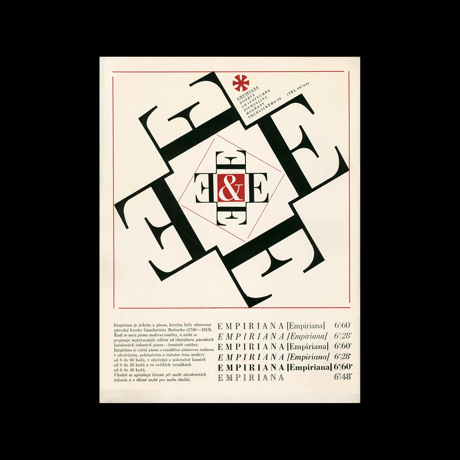 Typografia, ročník 70, 02, 1967. Back Cover