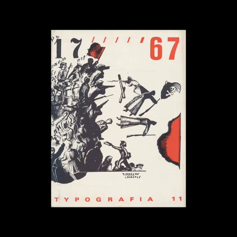 Typografia, ročník 70, 11, 1967. Cover design by Jiří Rathouský.